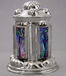 C.R. Ashbee. Silver Sugar Caster. 1901.